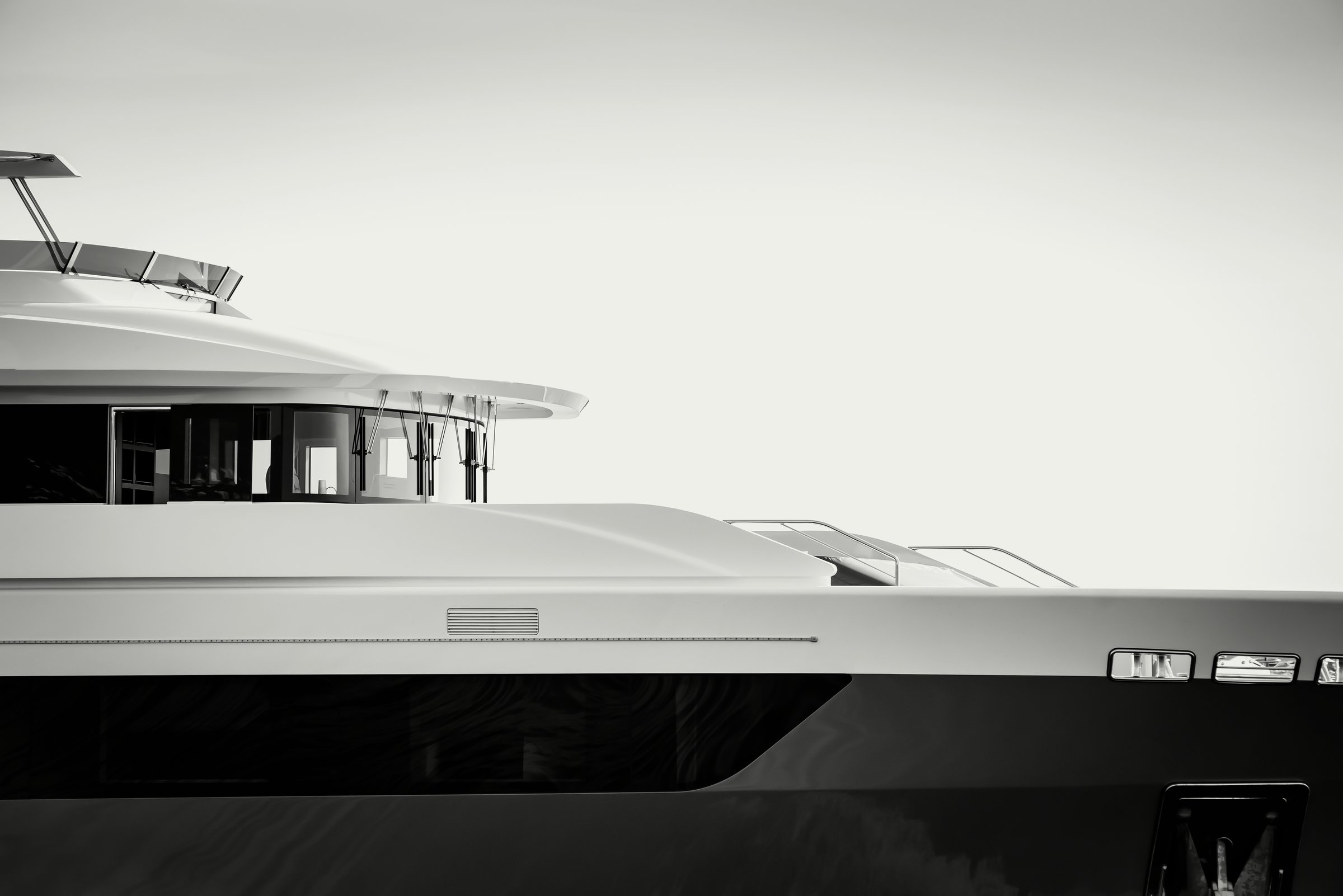 Superyacht at sea